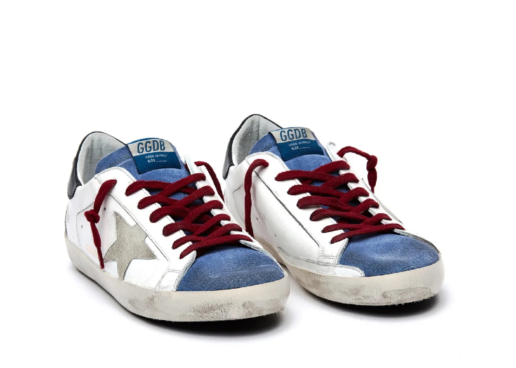 Golden Goose Super-Star White Blue Red - My Suti