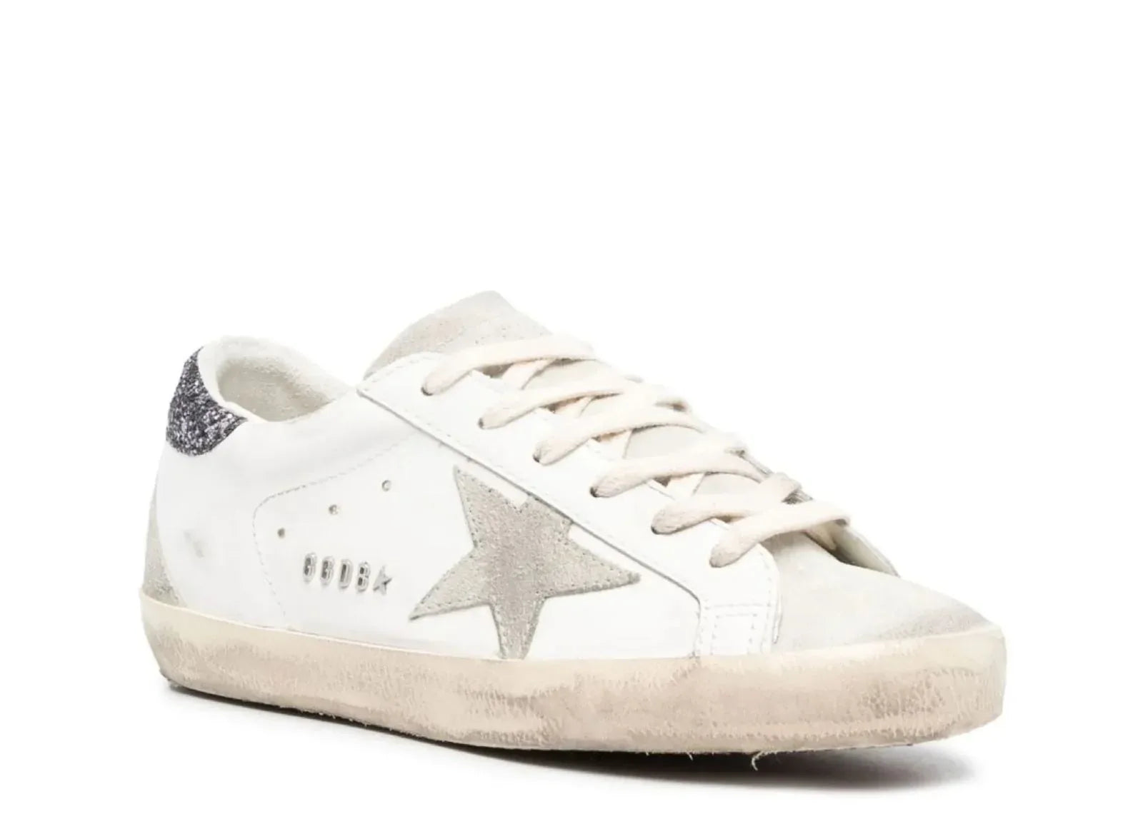 Golden Goose Super-Star White Dark Grey Glitter - My Suti