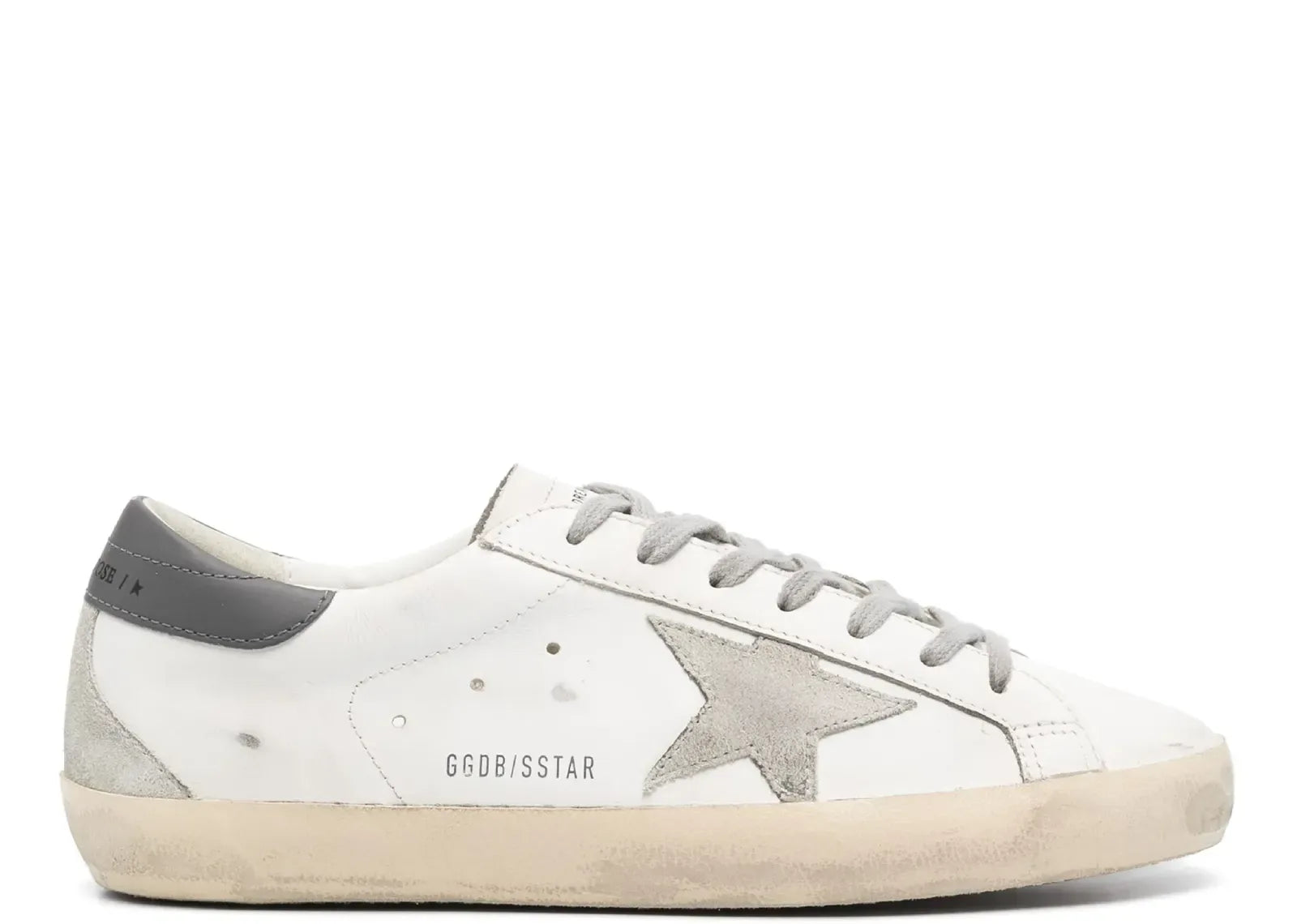 Golden Goose Super-Star White Gray Distressed - My Suti
