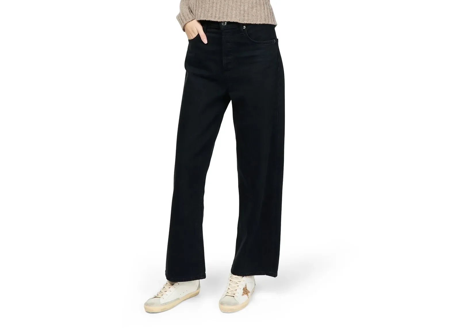 Golden Goose Super-Star White Ice Gray Gold Glitter - My Suti