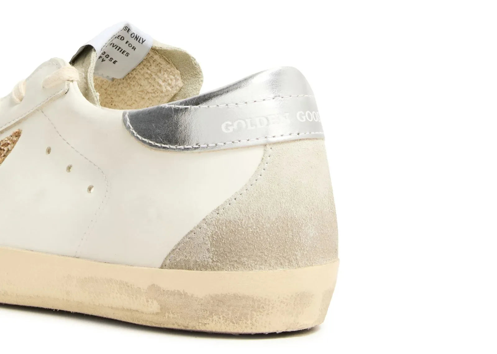 Golden Goose Super-Star White Ice Gray Gold Glitter - My Suti