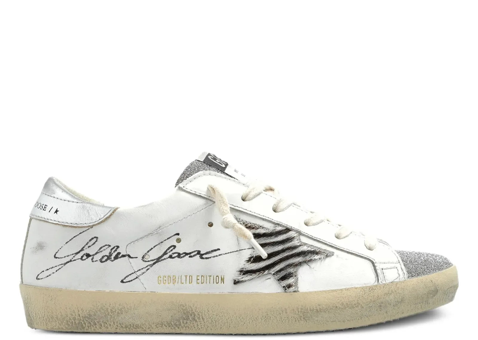 Golden Goose Super-Star White Leather Glitter LTD Edition - My Suti
