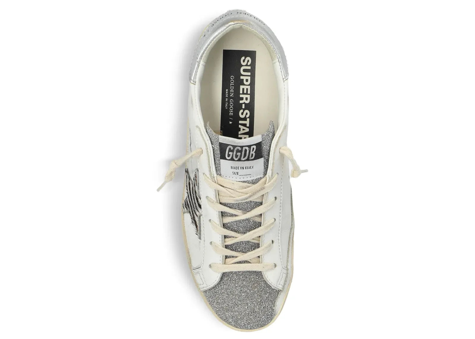 Golden Goose Super-Star White Leather Glitter LTD Edition - My Suti