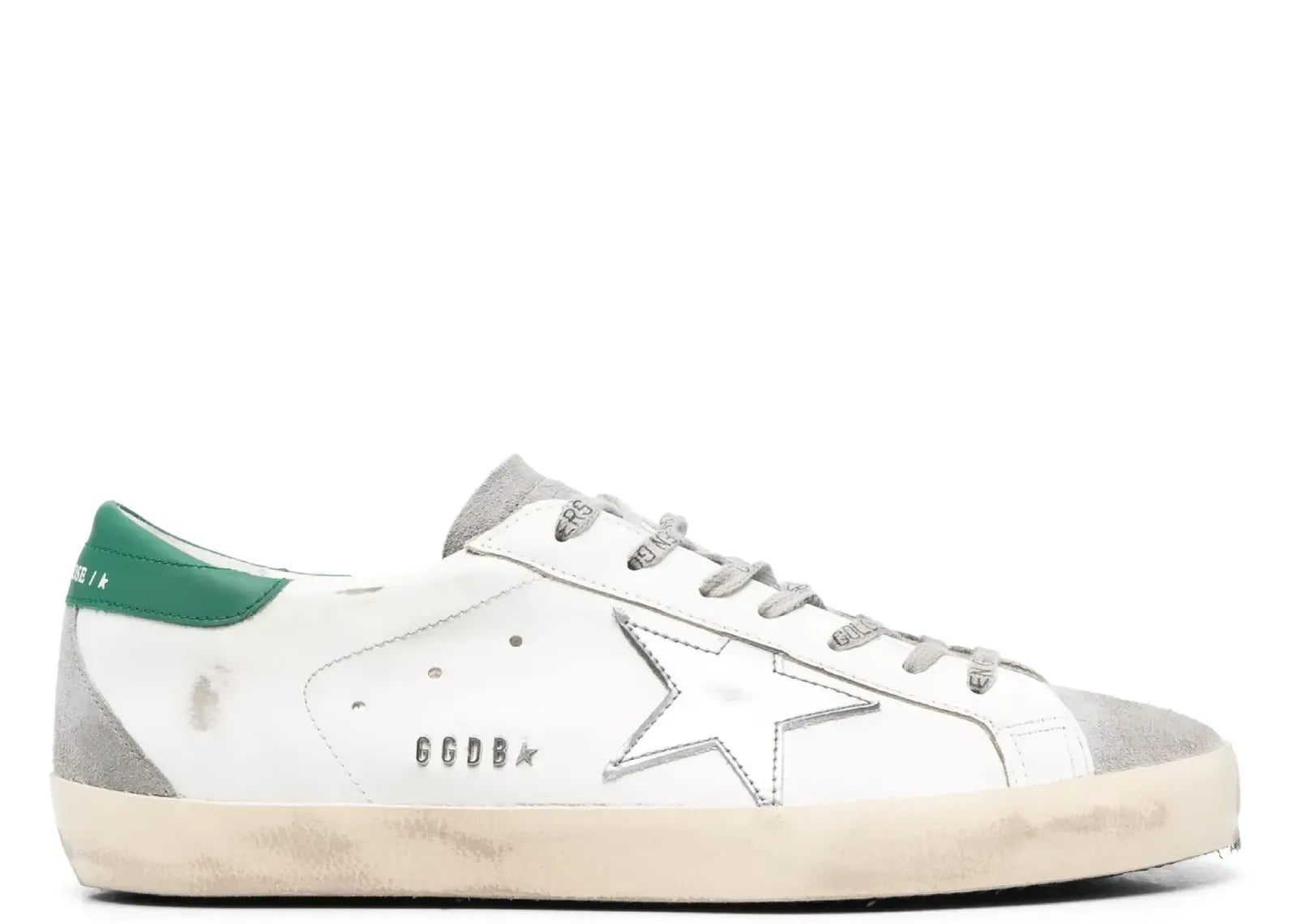Golden Goose Super-Star White Silver Heel - My Suti