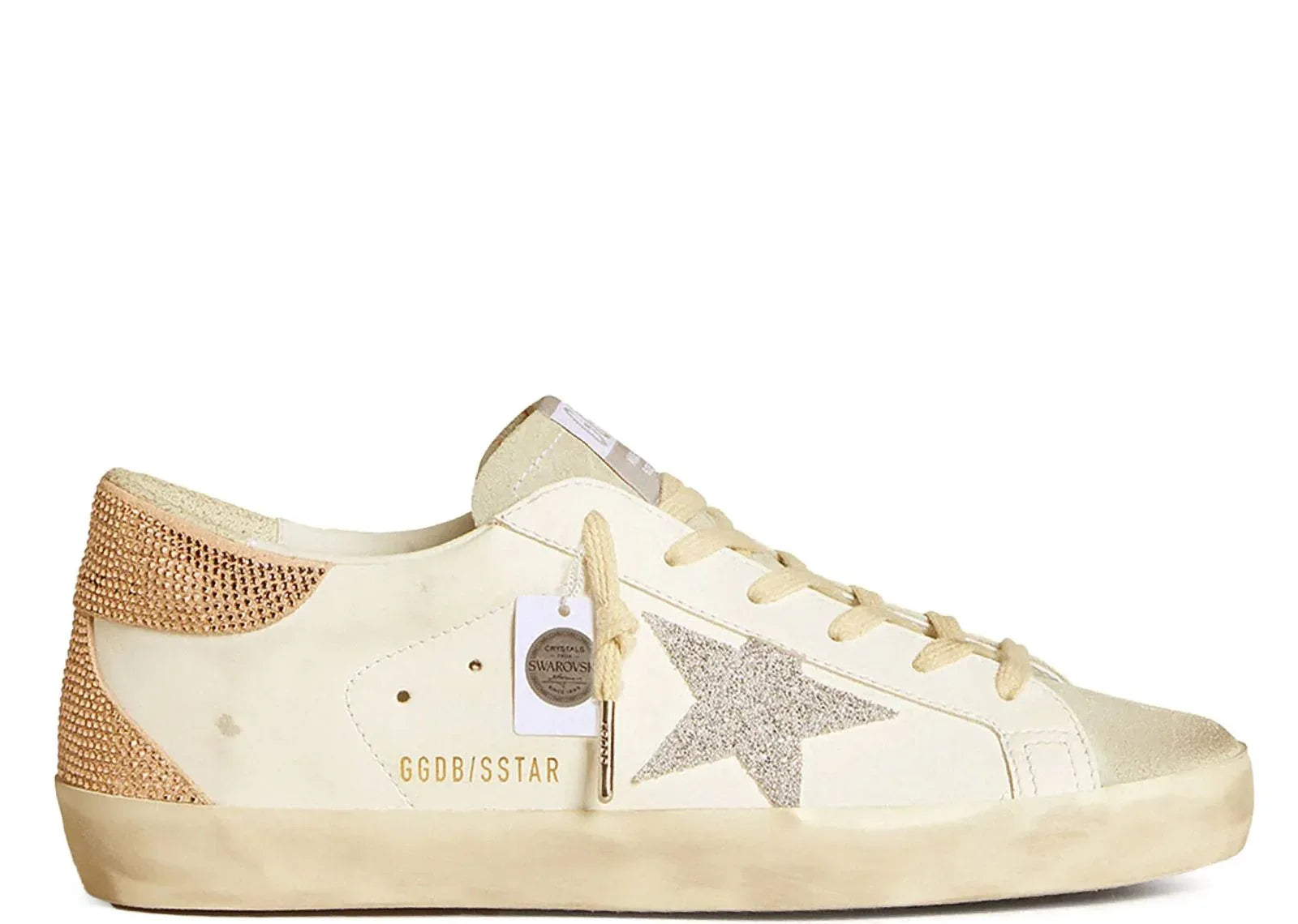 Golden Goose Super-Star White Silver Swarovski Crystal Star - My Suti