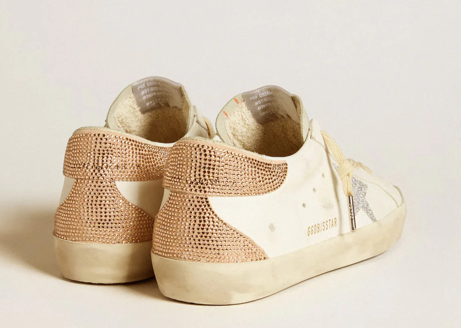 Golden Goose Super-Star White Silver Swarovski Crystal Star - My Suti