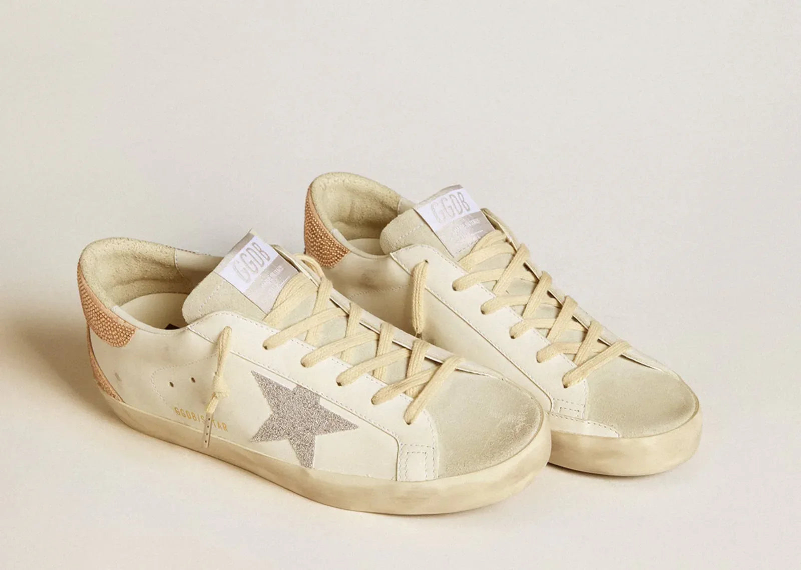 Golden Goose Super-Star White Silver Swarovski Crystal Star - My Suti