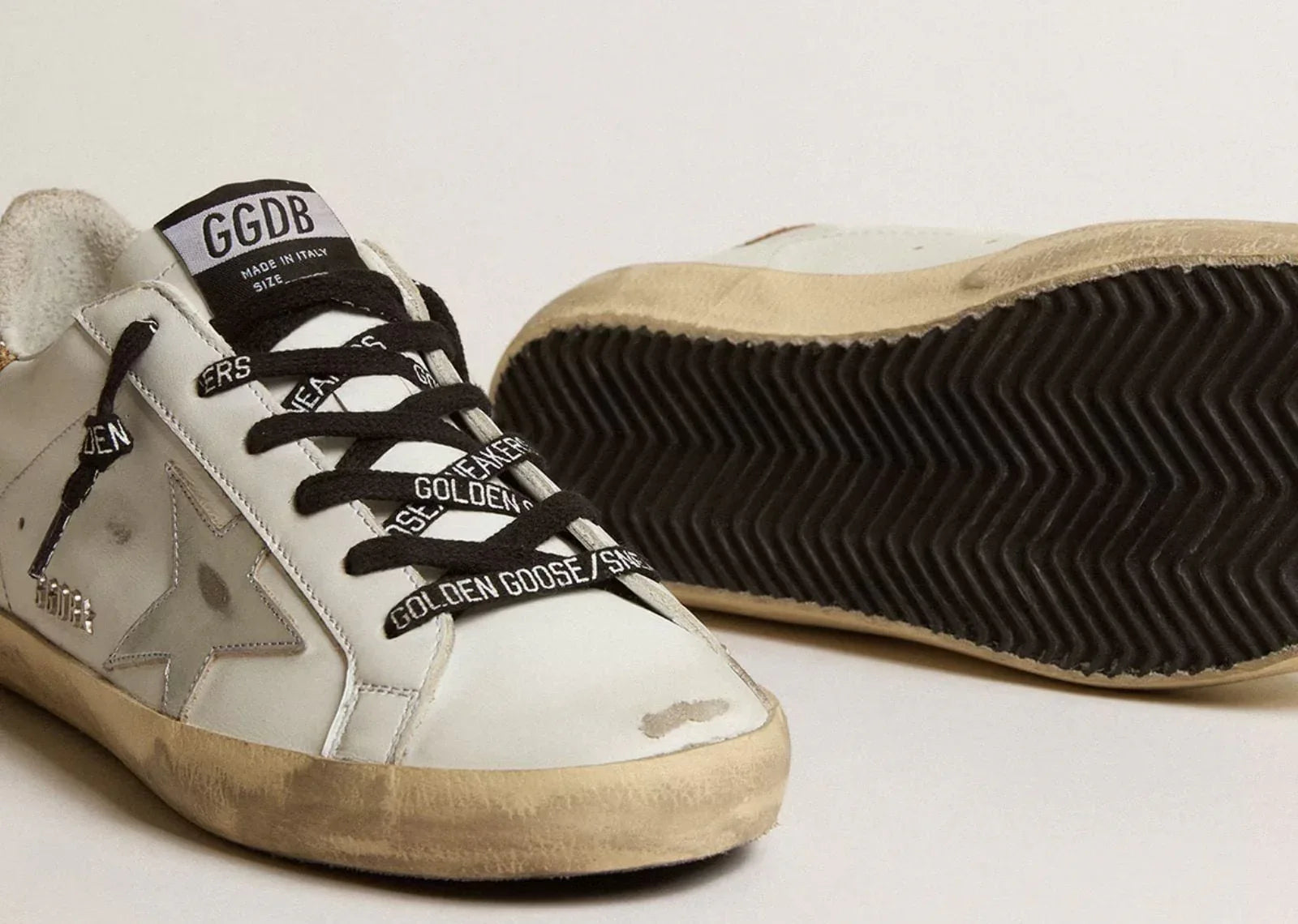 Golden Goose Super-Star With Glittery Heel - My Suti