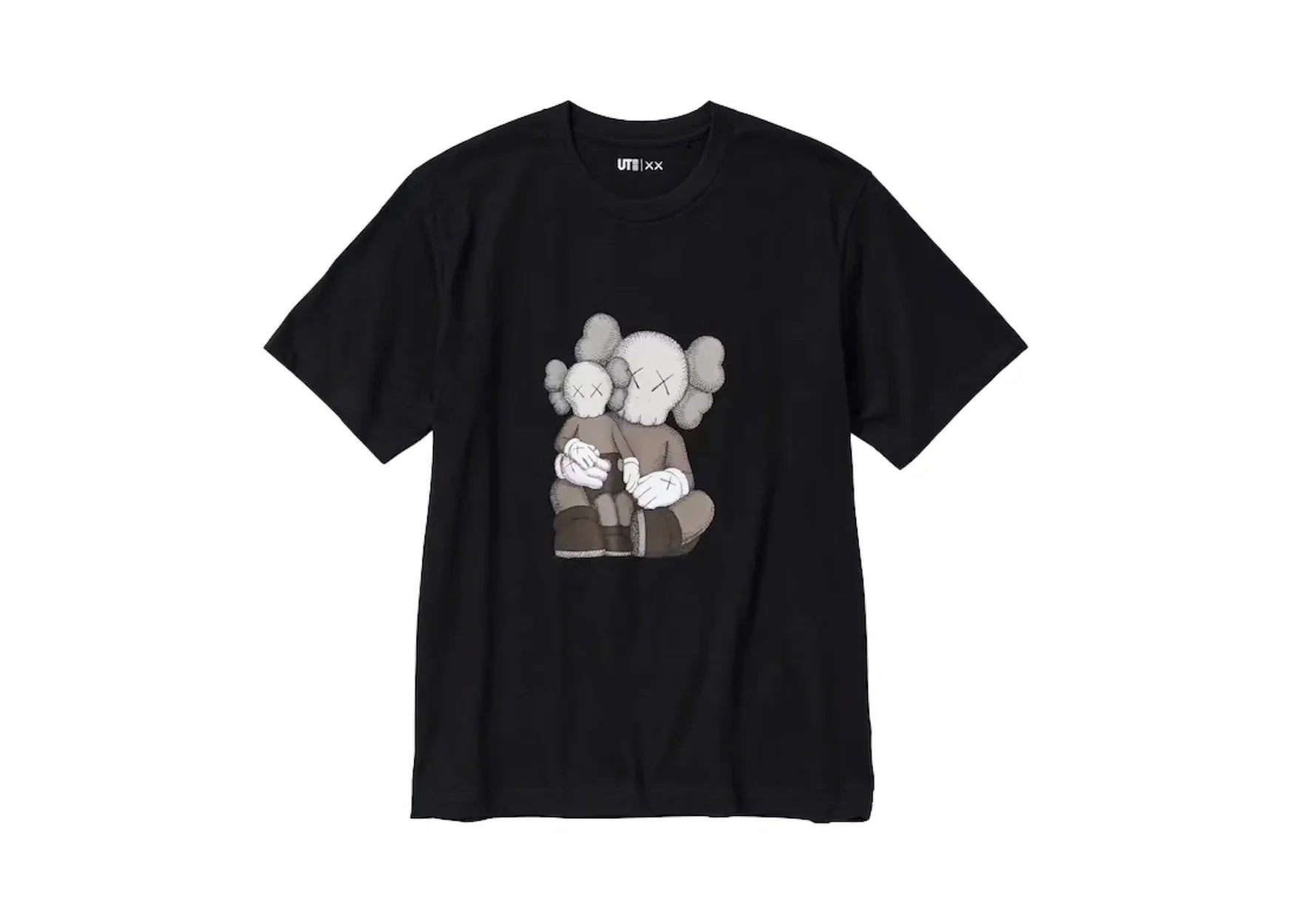 Kaws UT Short Sleeve Graphic T-shirt Black - My Suti