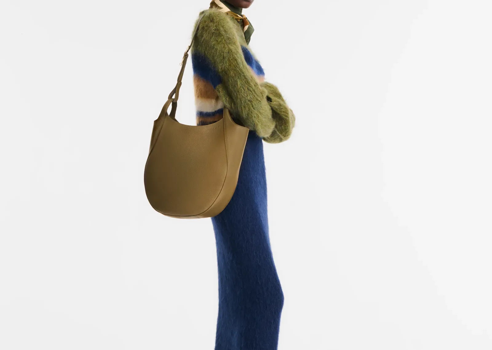 Longchamp Le Foulonné Lare Hobo Bag Caper - My Suti