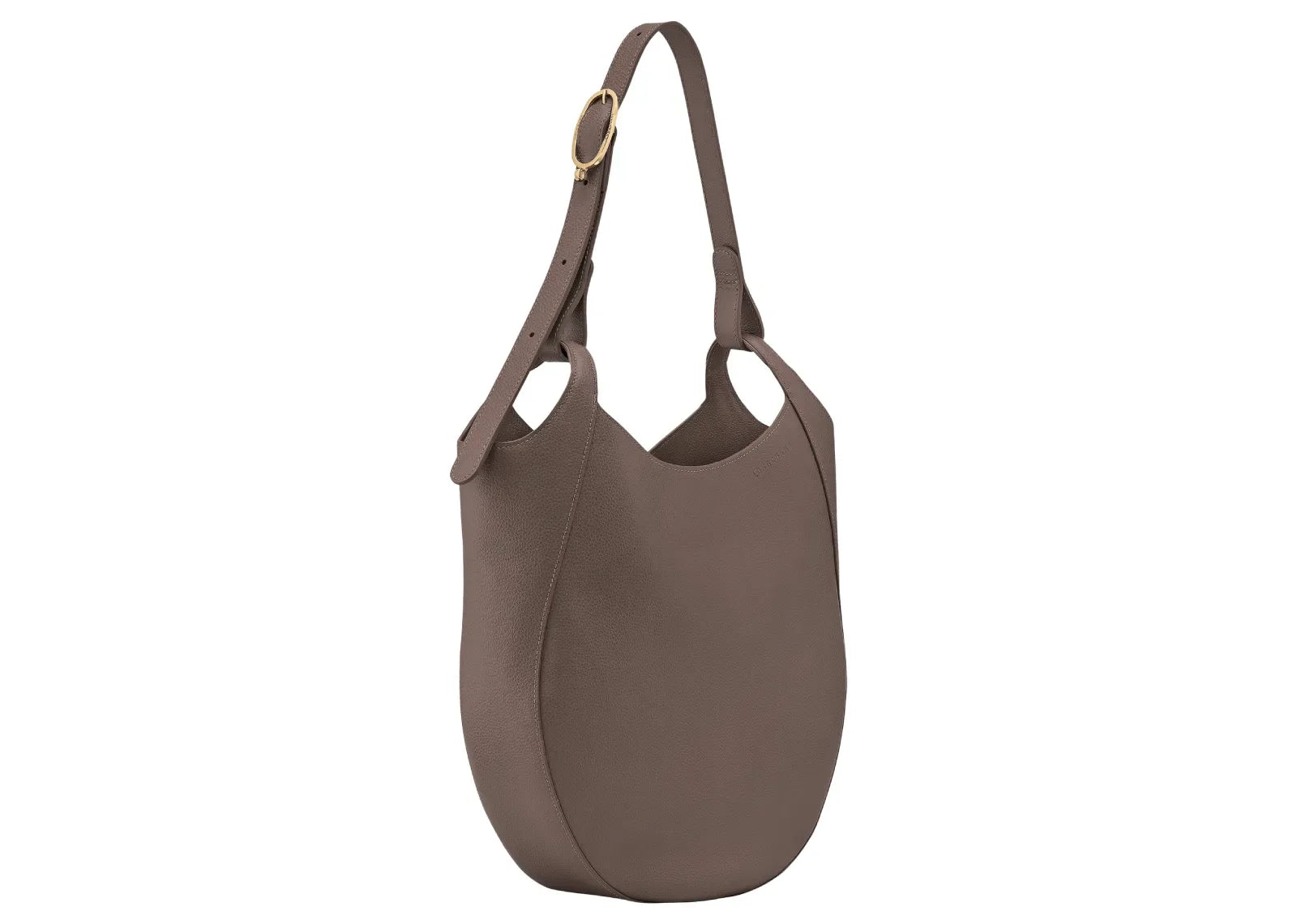 Longchamp Le Foulonné Lare Hobo Bag Taupe - My Suti