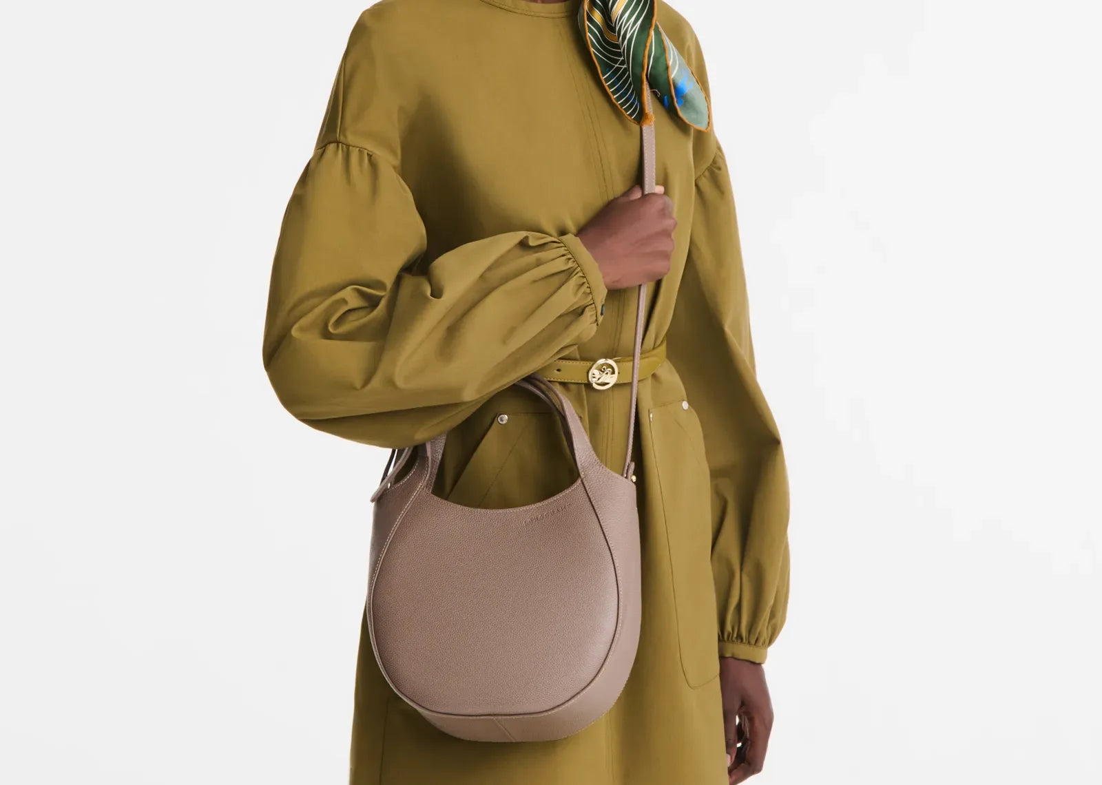 Longchamp Le Foulonné Small Handbag Taupe - My Suti