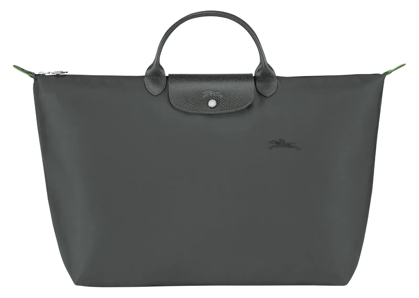 Longchamp Le Pliage Green L Travel Bag Graphite - My Suti