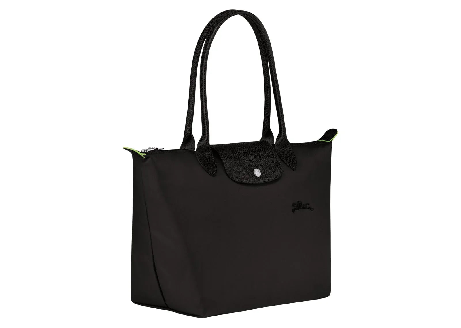 Longchamp Le Pliage Green Medium Tote Bag Black - My Suti