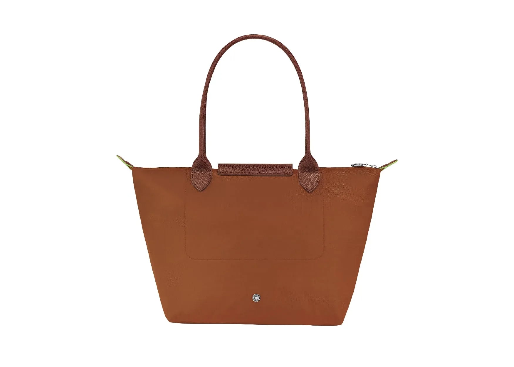 Longchamp Le Pliage Green Medium Tote Bag Cognac - My Suti