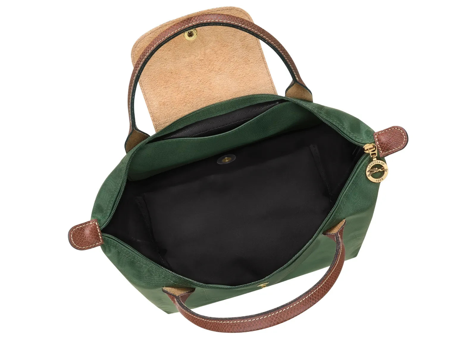Longchamp Le Pliage Original Small Handbag British Green - My Suti