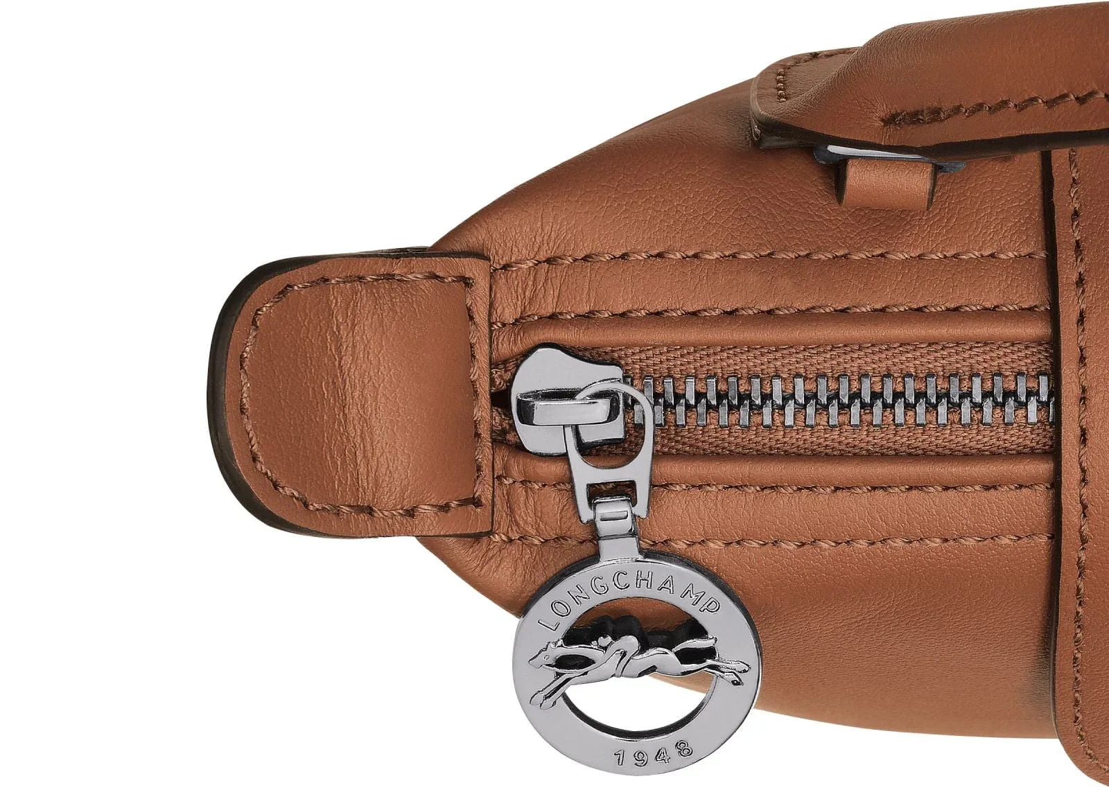 Longchamp Le Pliage Xtra XS Pouch Leather Cognac - My Suti