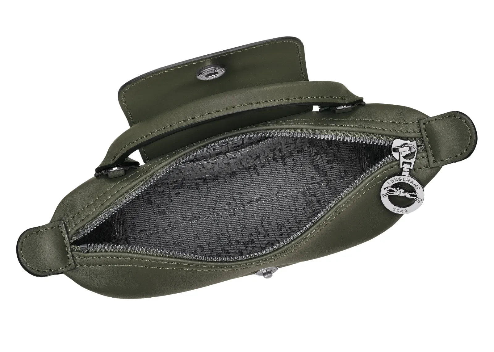 Longchamp Le Pliage Xtra XS Pouch Leather Fir - My Suti