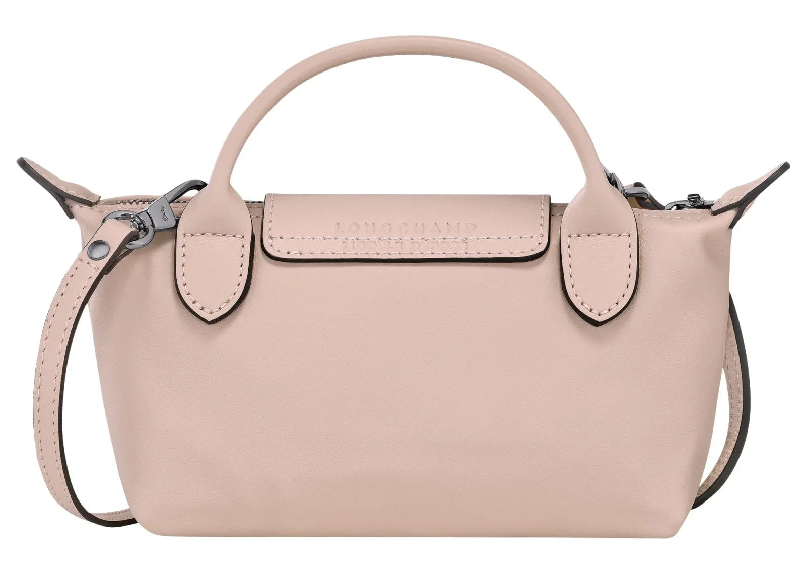 Longchamp Le Pliage Xtra XS Pouch Leather Nude - My Suti