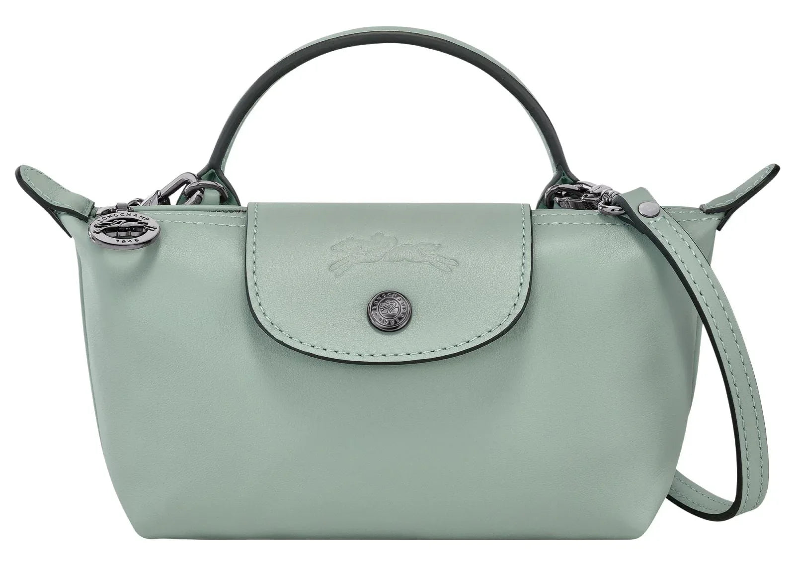 Longchamp Le Pliage Xtra XS Pouch Leather Vervain - My Suti