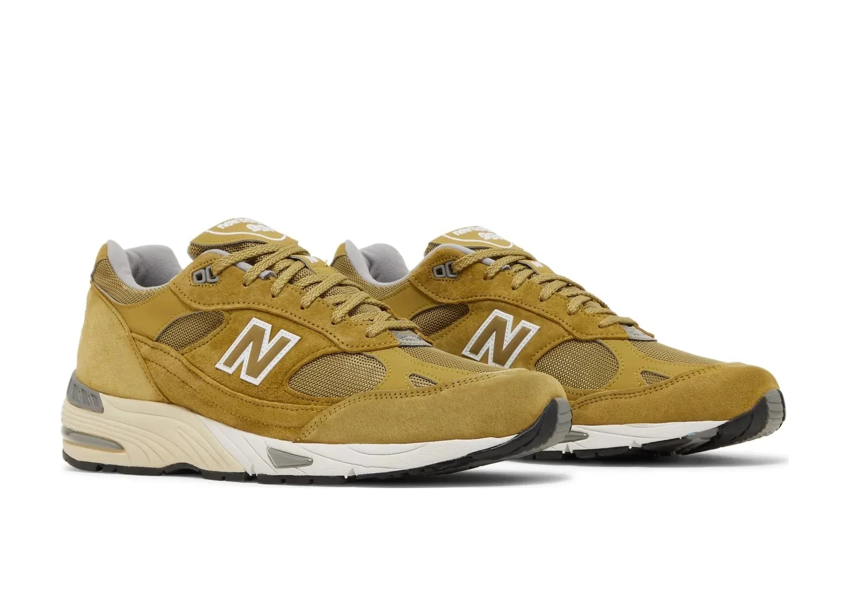 New Balance 991 MiUK Green Moss Cloud Cream - My Suti