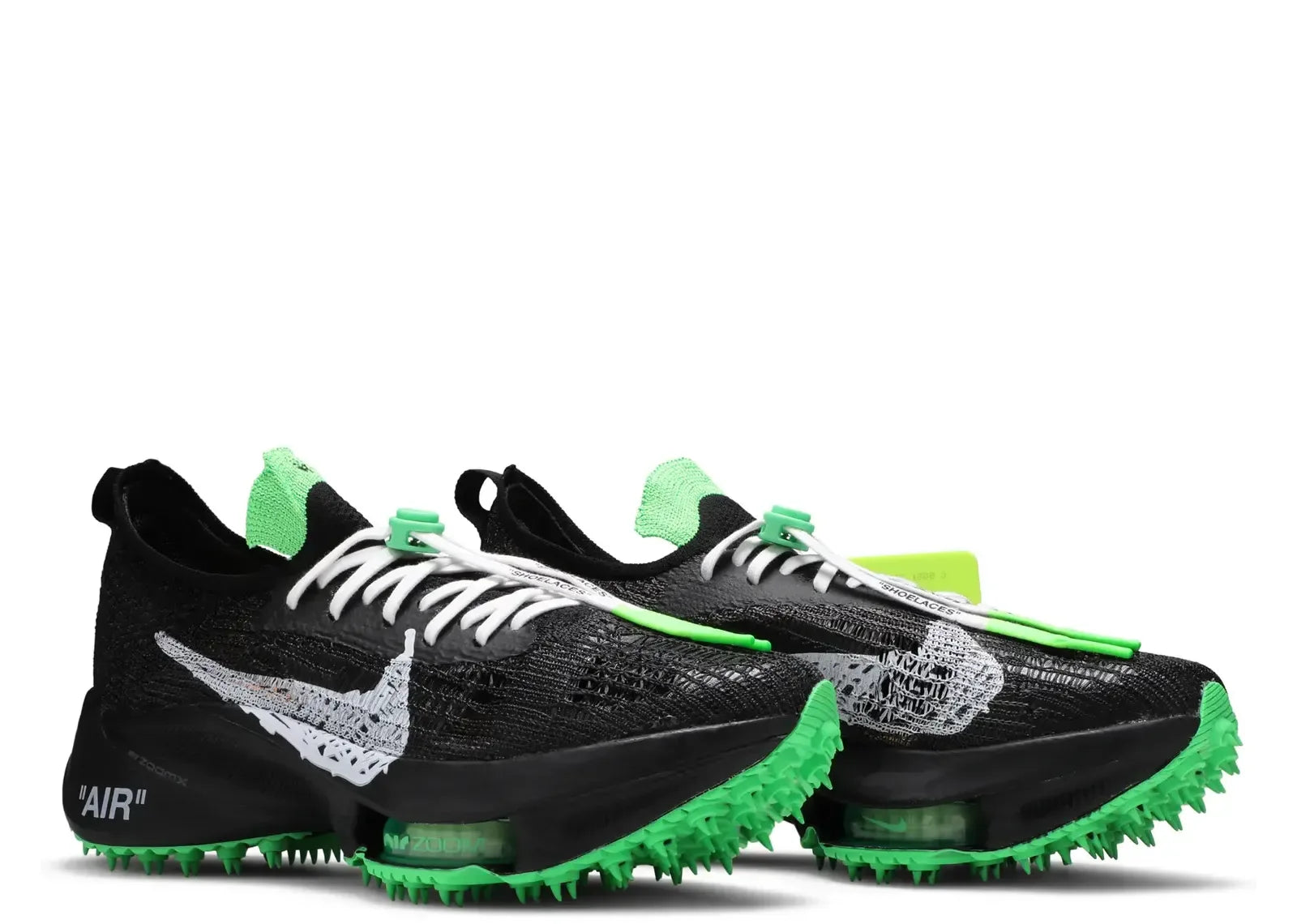 Nike Air Zoom Tempo Next Flyknit Off-White Black Scream Green - My Suti