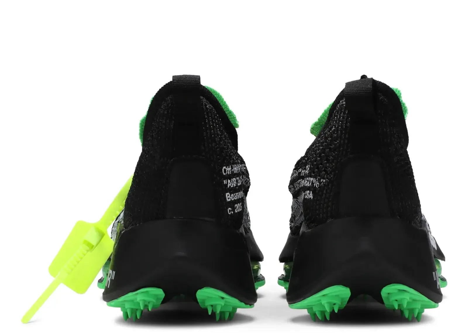 Nike Air Zoom Tempo Next Flyknit Off-White Black Scream Green - My Suti