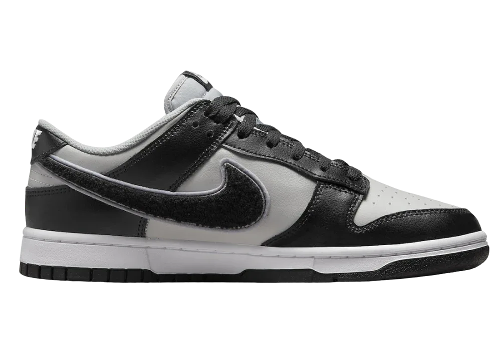 Nike Dunk Low Chenille Swoosh Black Grey - My Suti