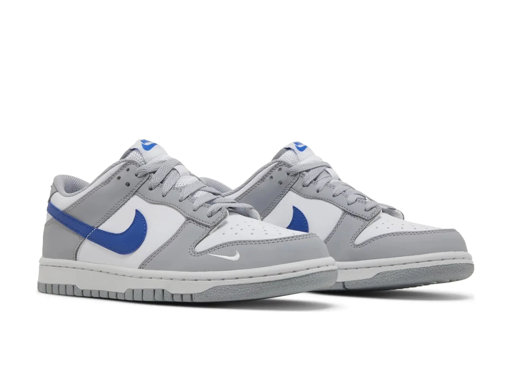 Nike Dunk Low Mini Swoosh Wolf Grey Game Royal (GS) - My Suti