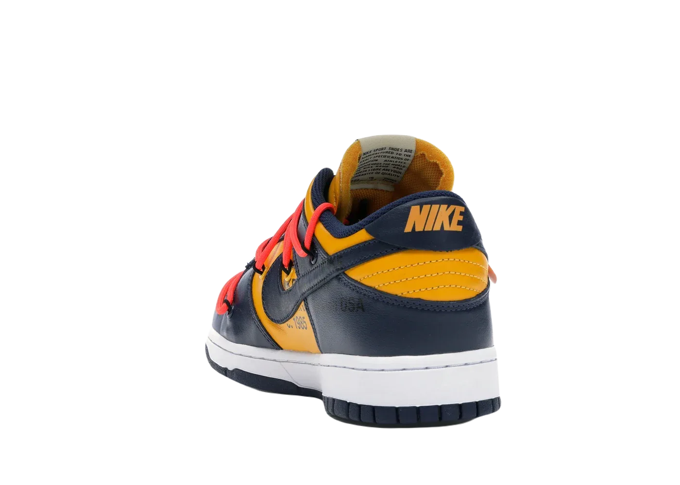 Nike Dunk Low Off-White University Gold Midnight Navy - My Suti