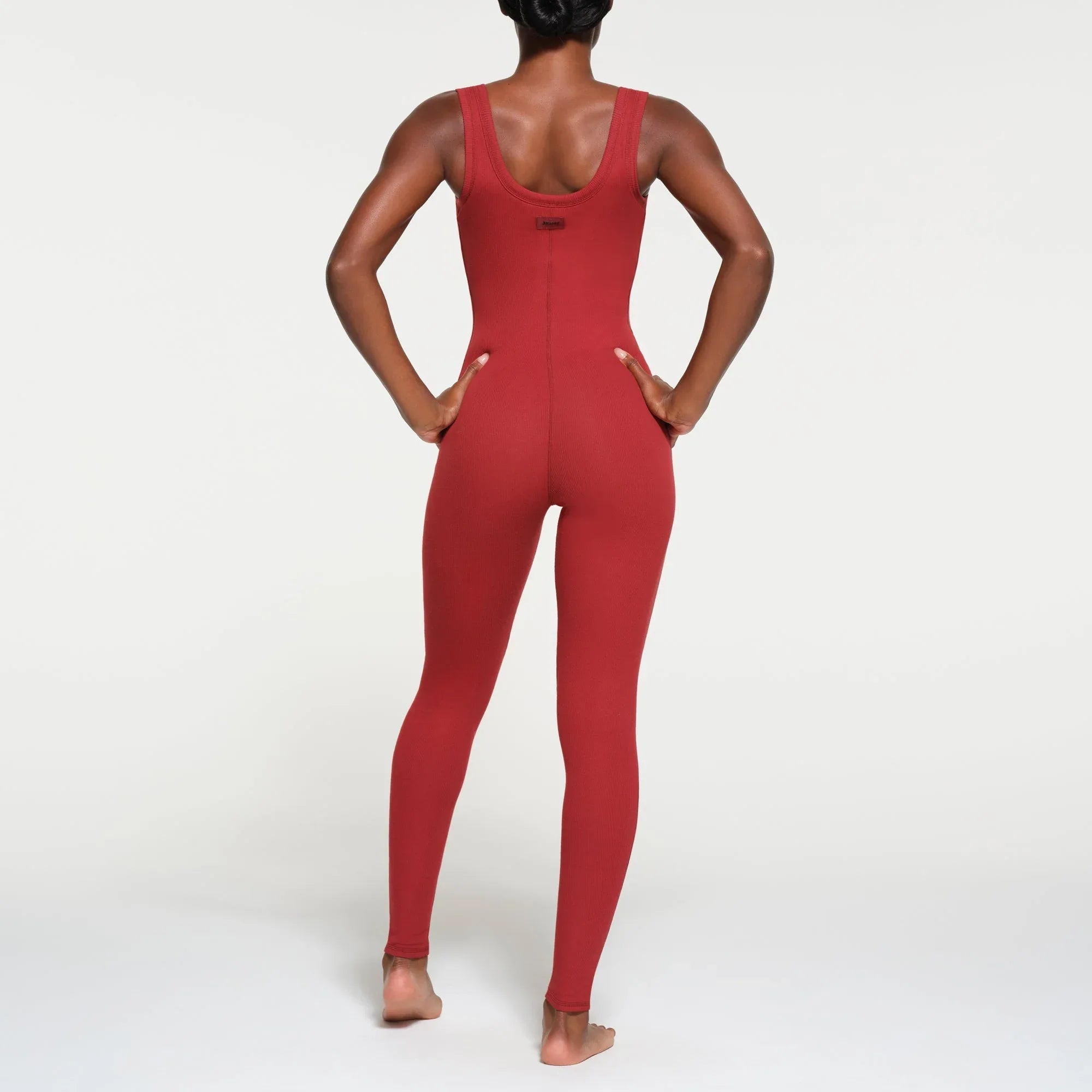 SKIMS COTTON RIB TANK CATSUIT | BRICK MULTI - TAYT - My Suti