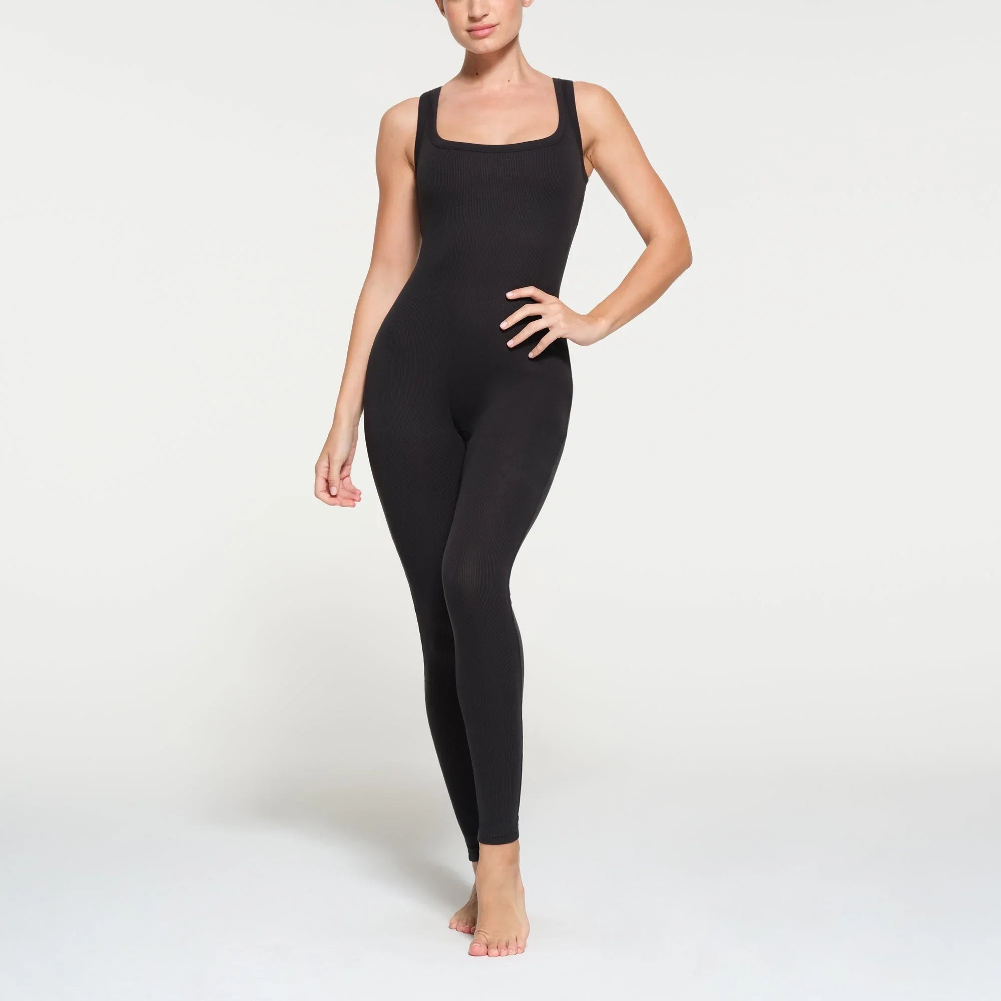 SKIMS COTTON RIB TANK CATSUIT | SOOT - TAYT - My Suti