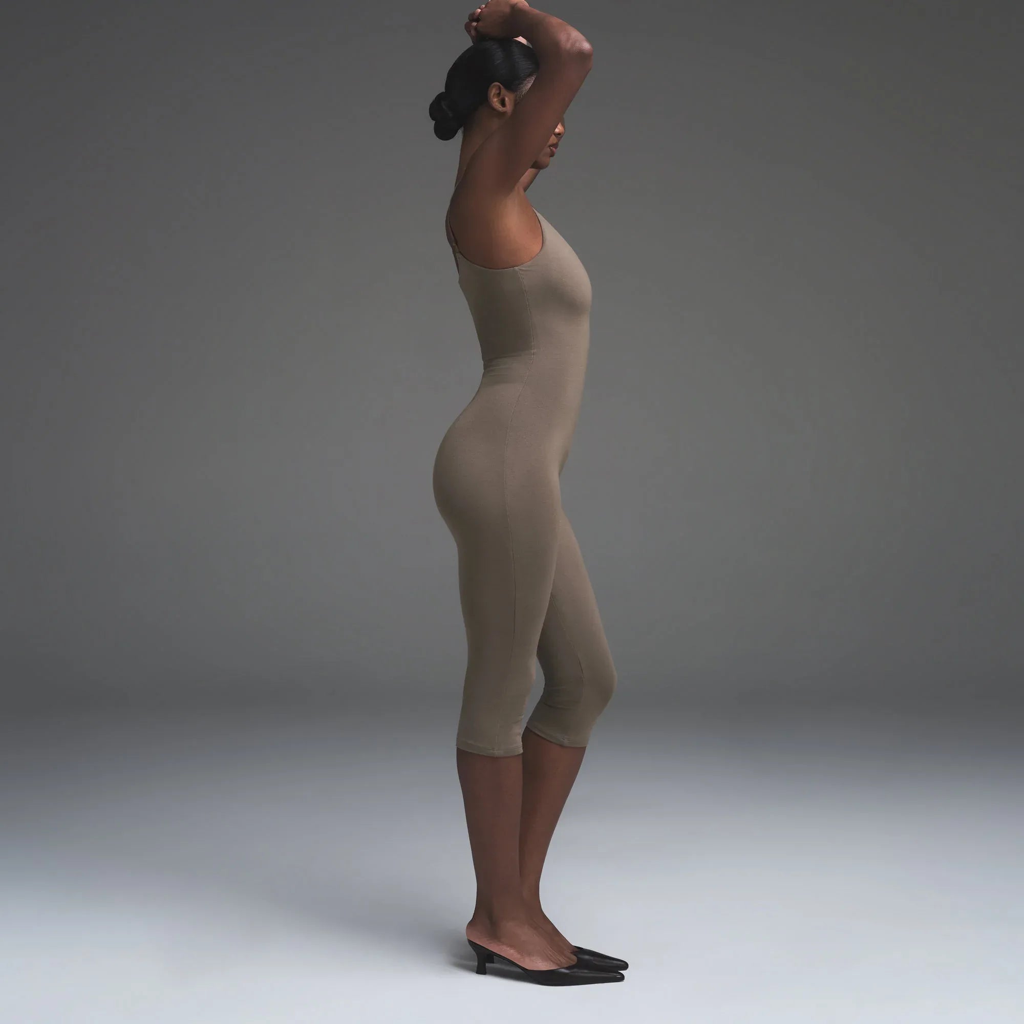 SKIMS SMOOTH LAYERS CAPRI CATSUIT | TRUFFLE - KAT KOMBİNİ - My Suti