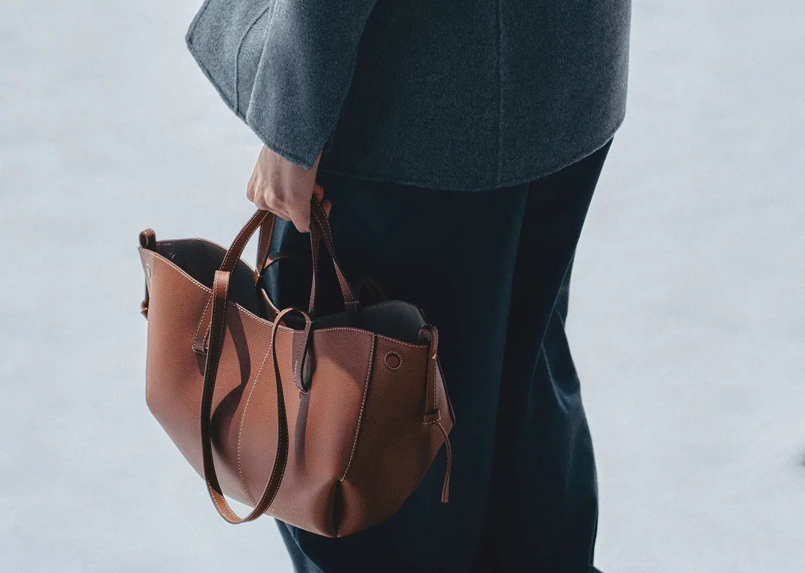 Polène Cyme Mini Edition Textured Cognac - My Suti