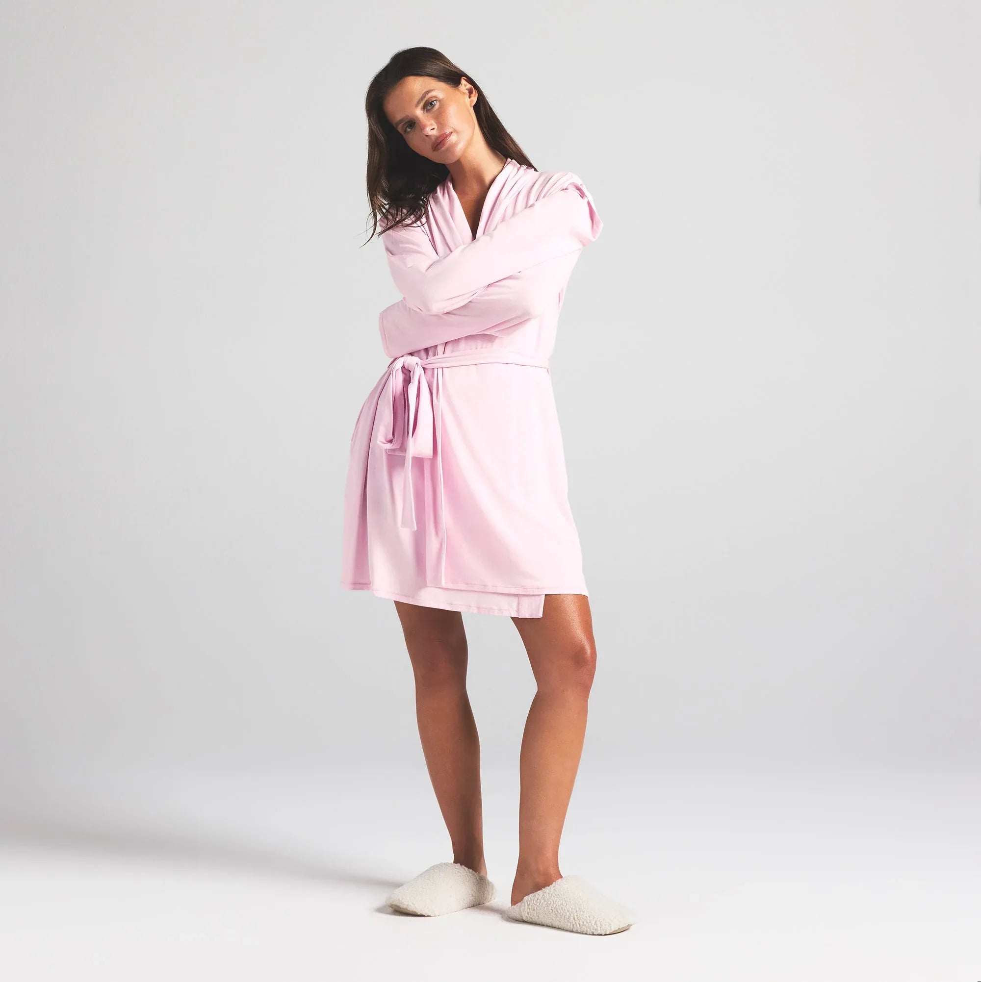 SKIMS SLEEP SHORT ROBE | CHERRY BLOSSOM - ROBE - My Suti