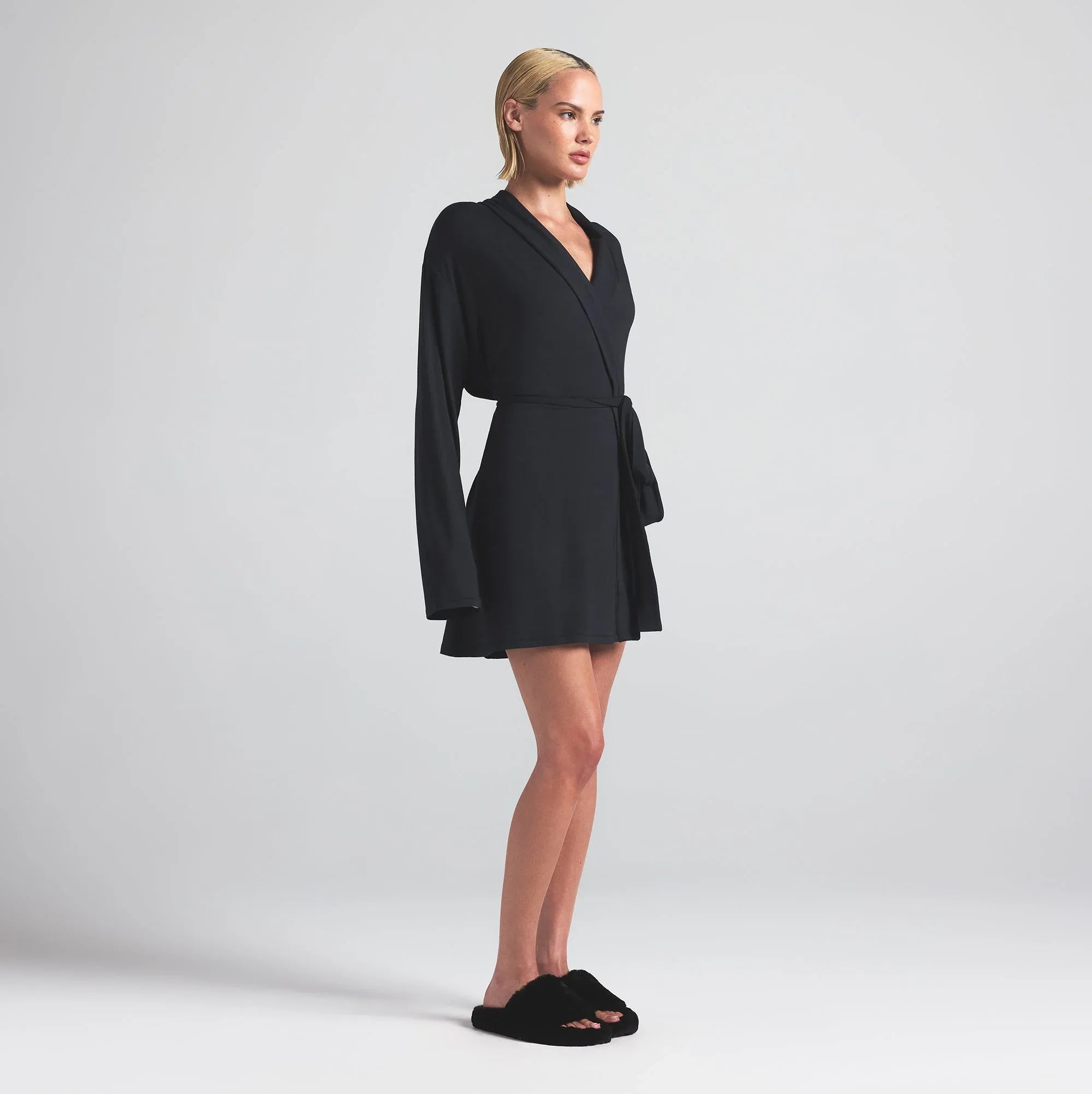 SKIMS SLEEP SHORT ROBE | ONYX - ROBE - My Suti