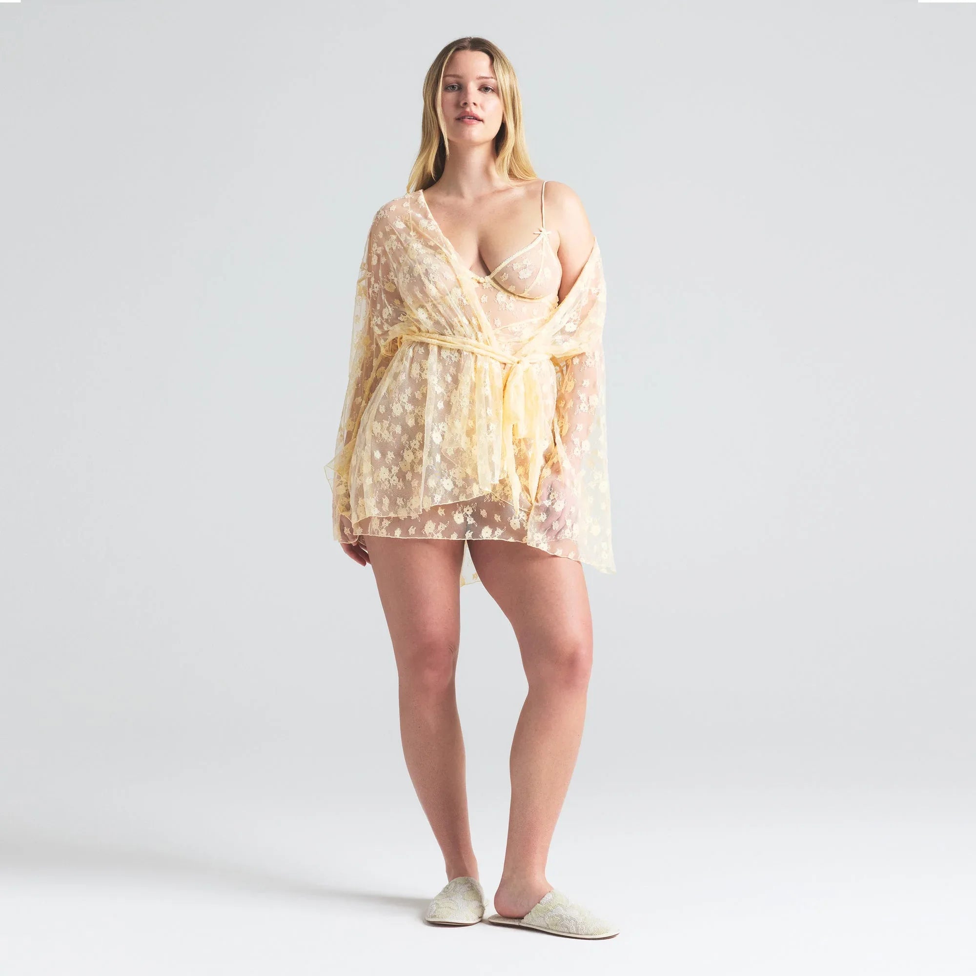 SKIMS SPRING INTIMATES ROBE | BUTTER TWO TONE - ROBE - My Suti