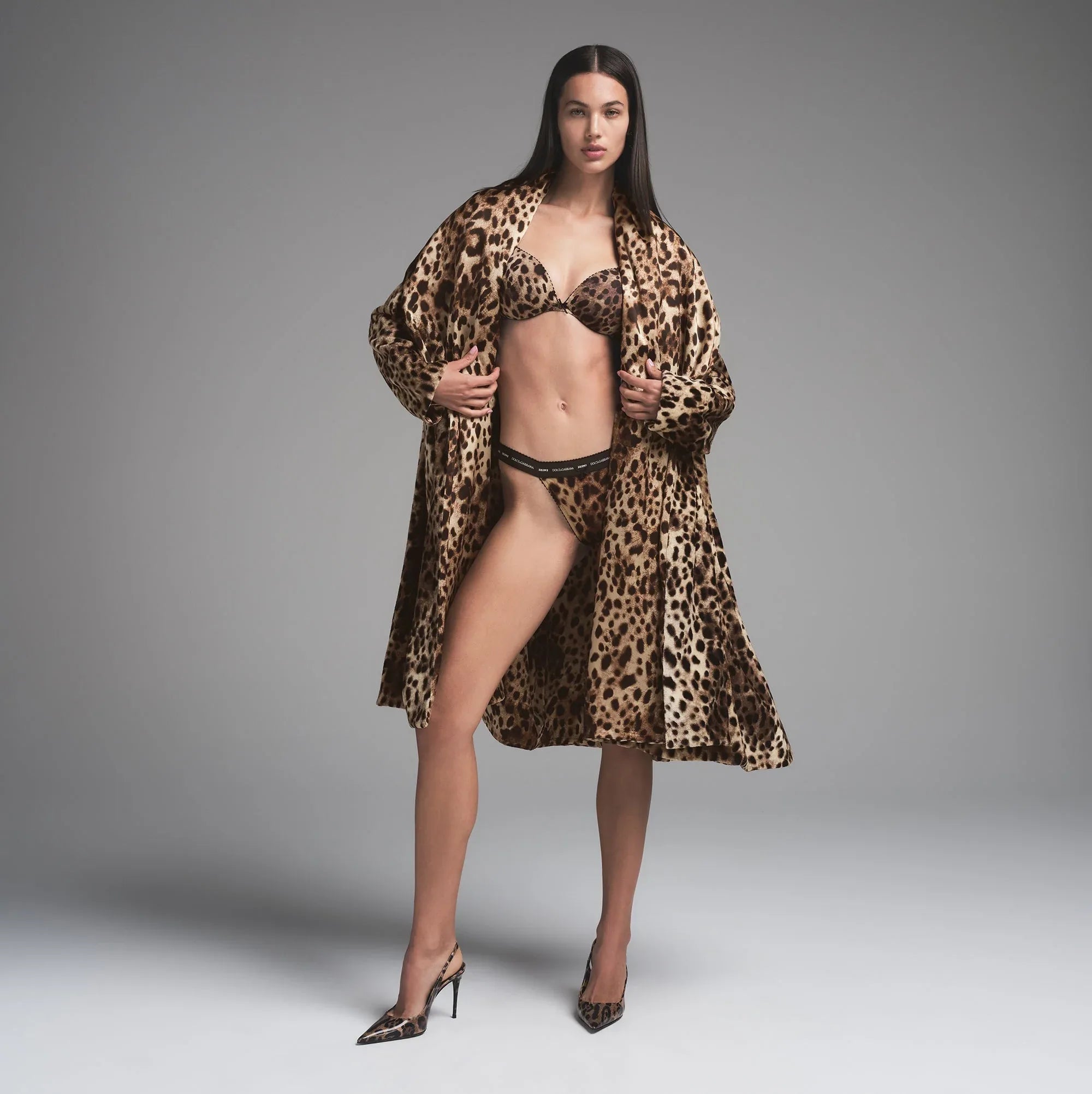 SKIMS DOLCE&GABBANA X SILK TERRY ROBE | LEOPARD - ROBE - My Suti