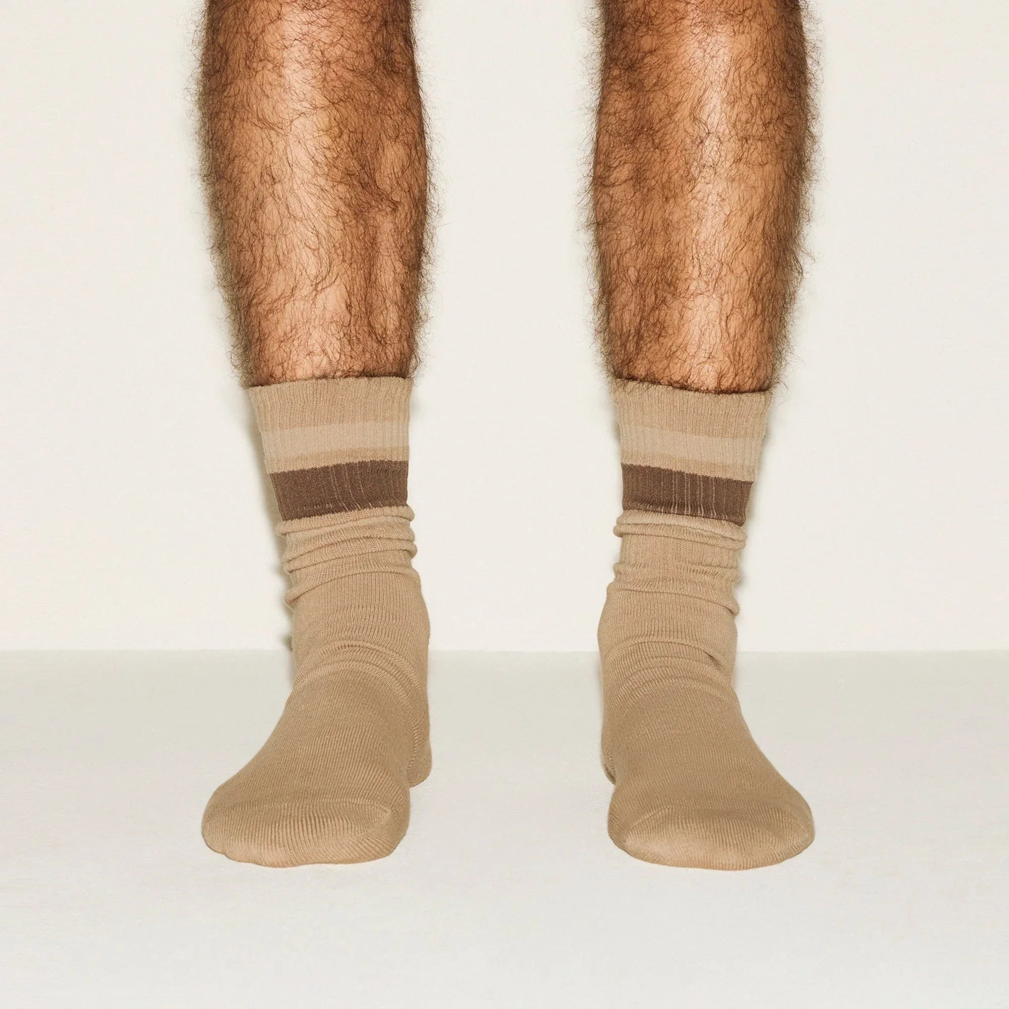 SKIMS MENS EVERYDAY STRIPE SOCK | TAN - ÇORAP - My Suti