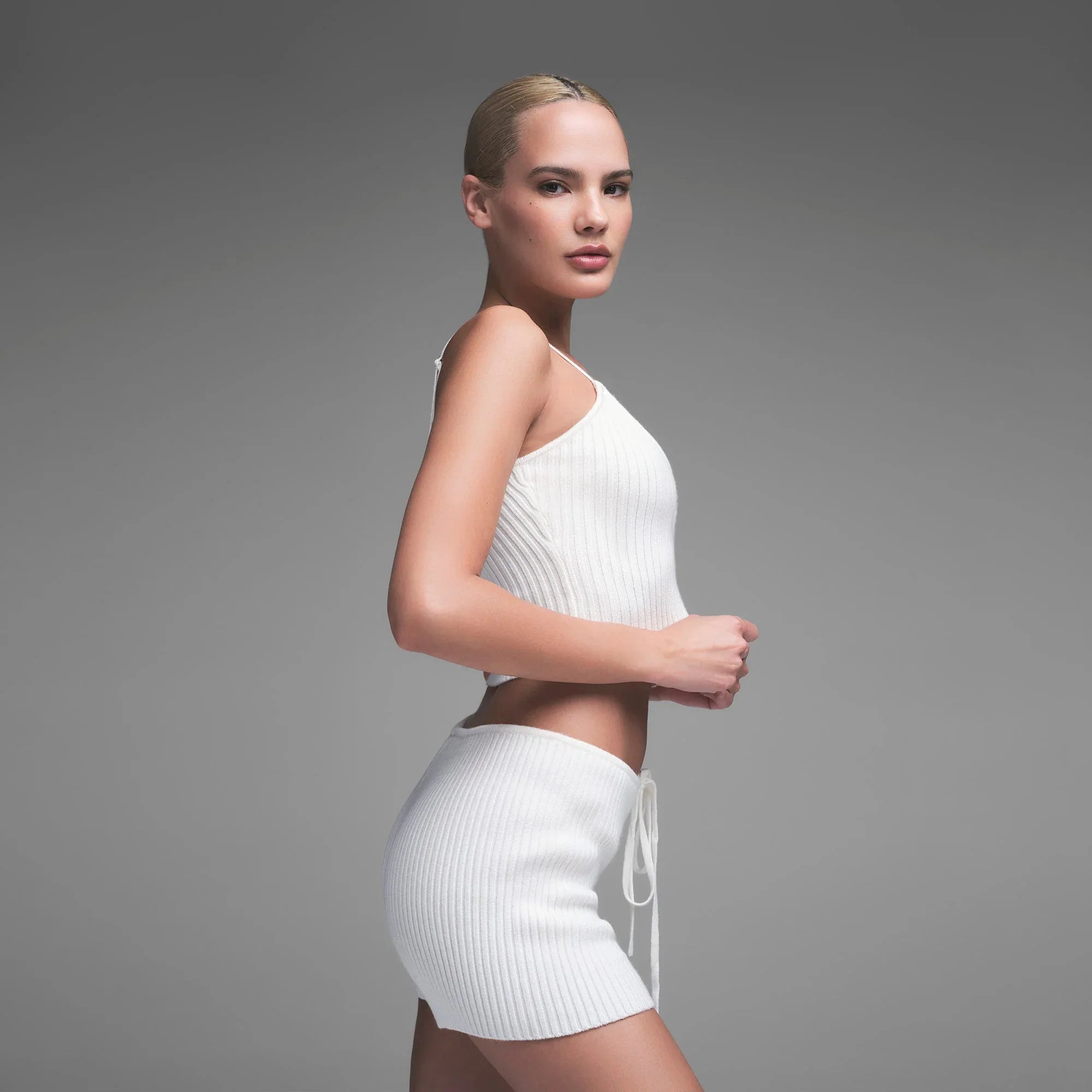 SKIMS SWEATER KNIT SHORT | MARBLE - KıSA KAZAK - My Suti