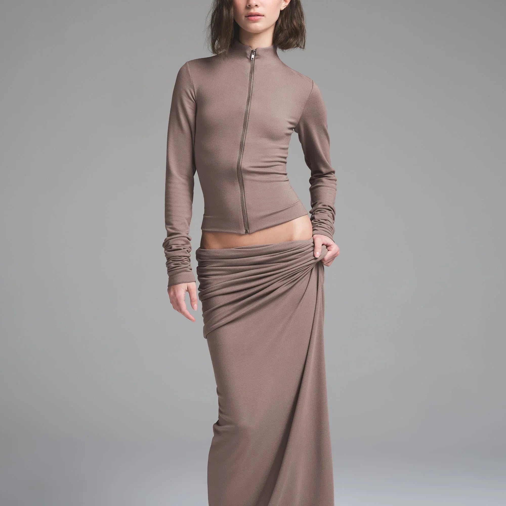 SKIMS CLOUD FOLDOVER SKIRT | AMETHYST - ETEK - My Suti