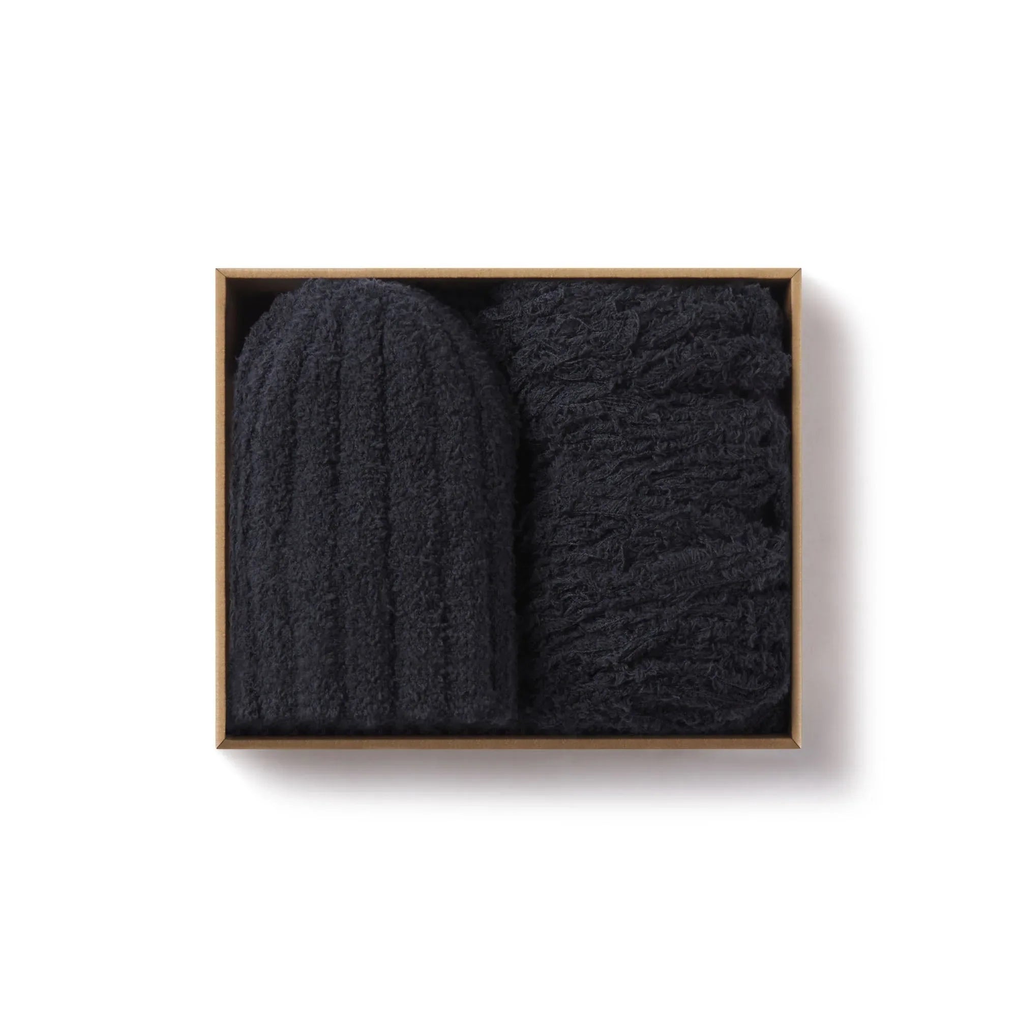 SKIMS COZY KNIT MENS HAT AND SCARF PACK | ONYX - ŞAPKA VE EŞARP - My Suti