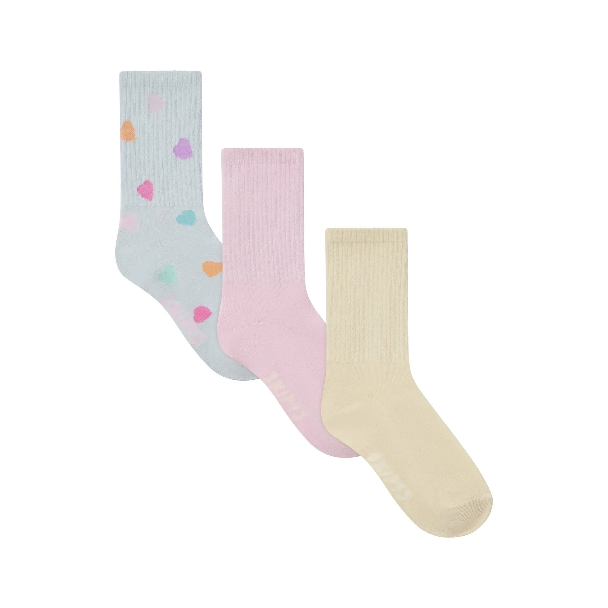 SKIMS RIBBED CREW SOCK 3-PACK | BUTTER MULTI - ÇORAP - My Suti