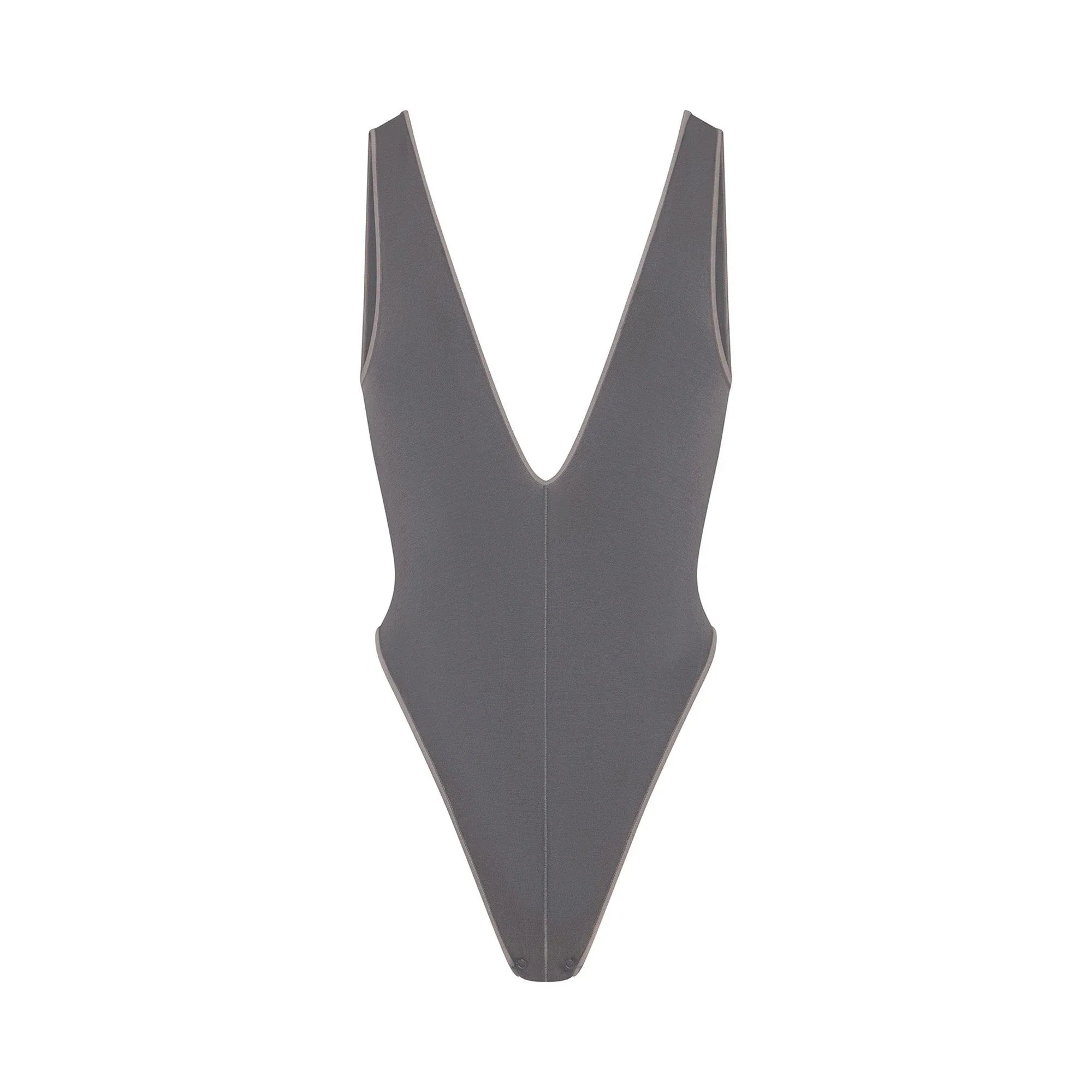 SKIMS SEAMLESS MODAL DEEP PLUNGE BODYSUIT | ASH - BODY - My Suti
