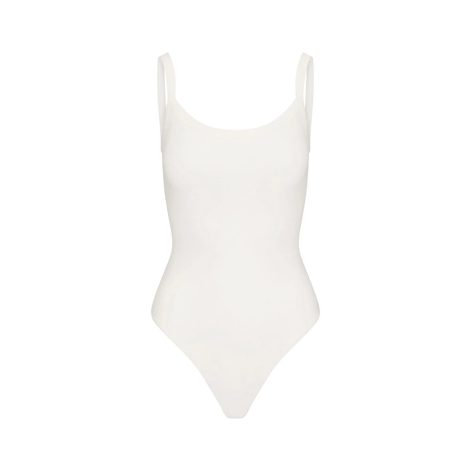SKIMS COTTON JERSEY SCOOP NECK BODYSUIT | MARBLE - BODYSUIT - My Suti