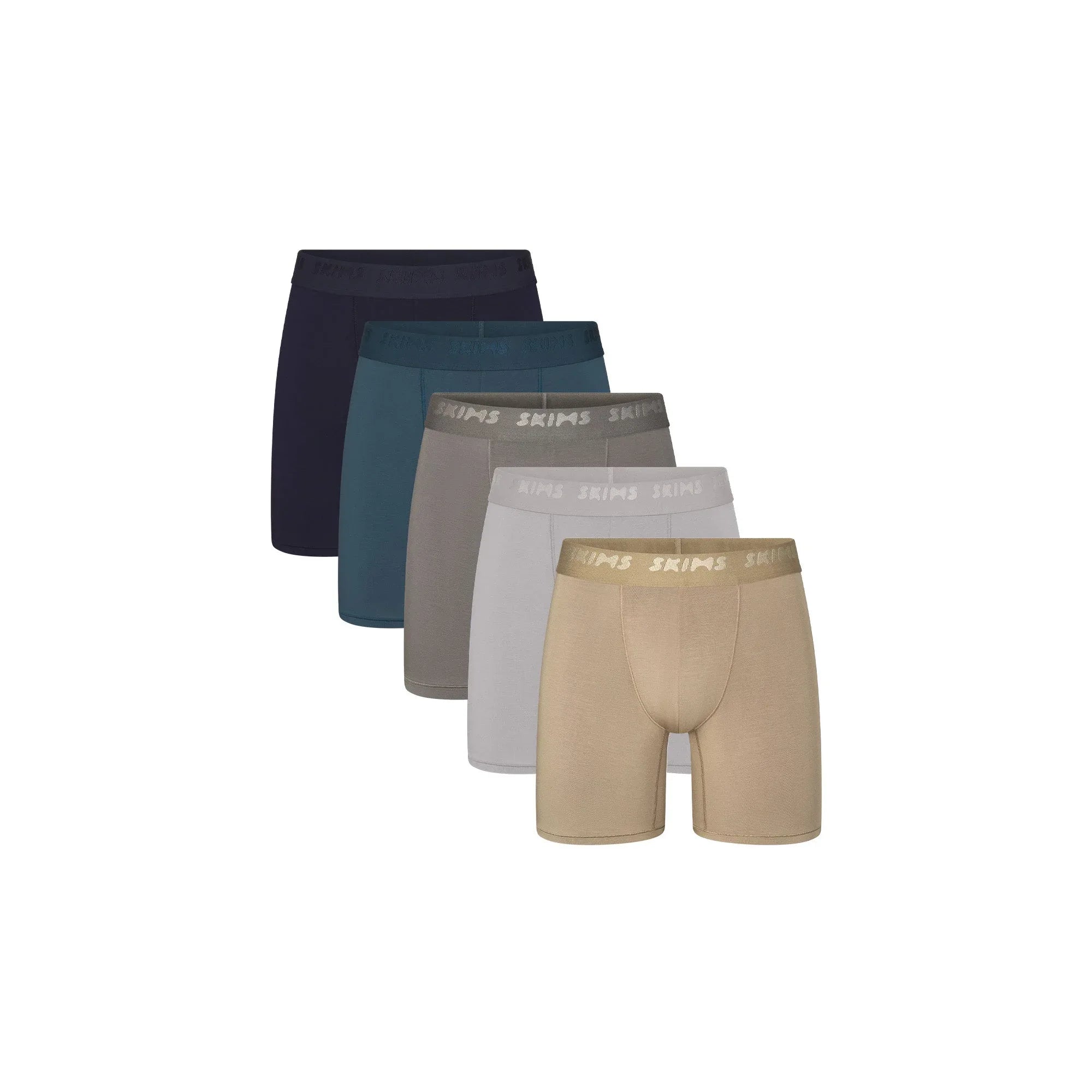 SKIMS STRETCH MENS 5" BOXER BRIEF 5-PACK | DESERT INDIGO MULTI - KUTU KALIP ŞORT - My Suti