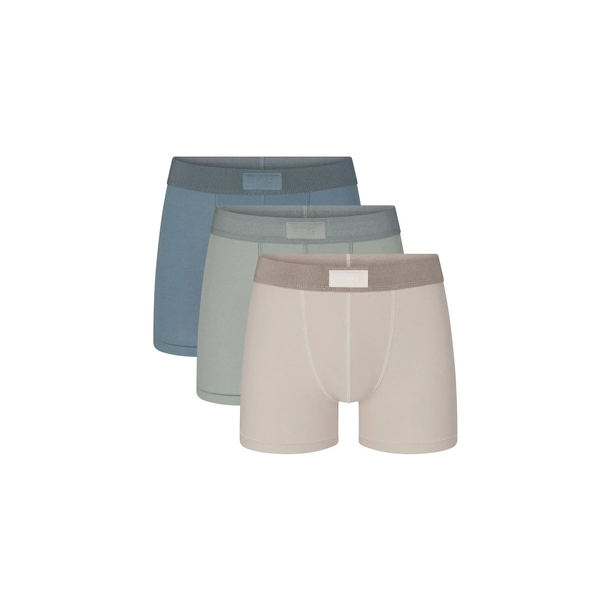 SKIMS COTTON MENS 3" BOXER BRIEF 3-PACK | STONE MULTI - KUTU KALDIRICI - My Suti