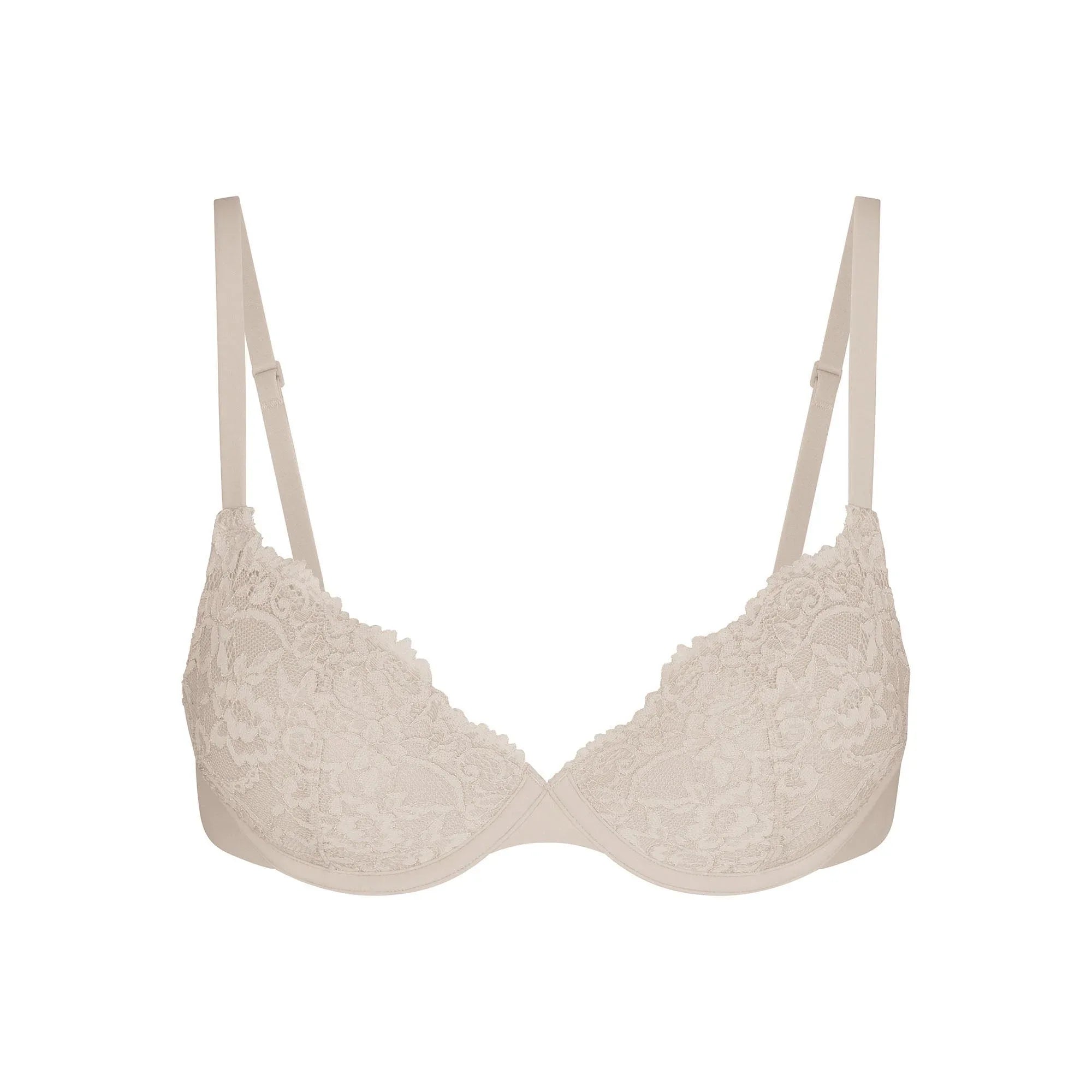 SKIMS FITS EVERYBODY LACE T-SHIRT BRA | STONE - SÜTYEN - My Suti