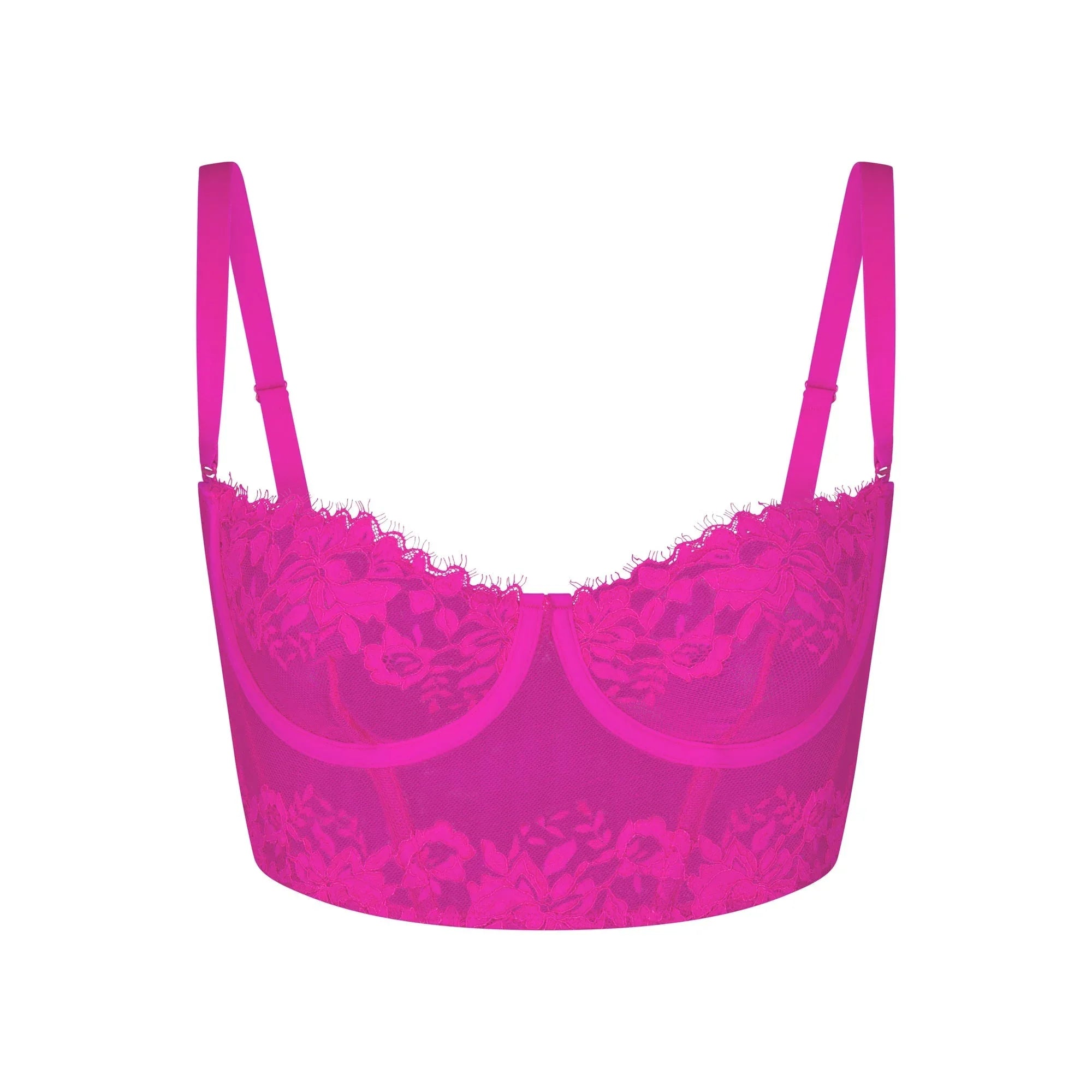 SKIMS LACE UNLINED BALCONETTE CORSET | FUCHSIA - KORSE - My Suti