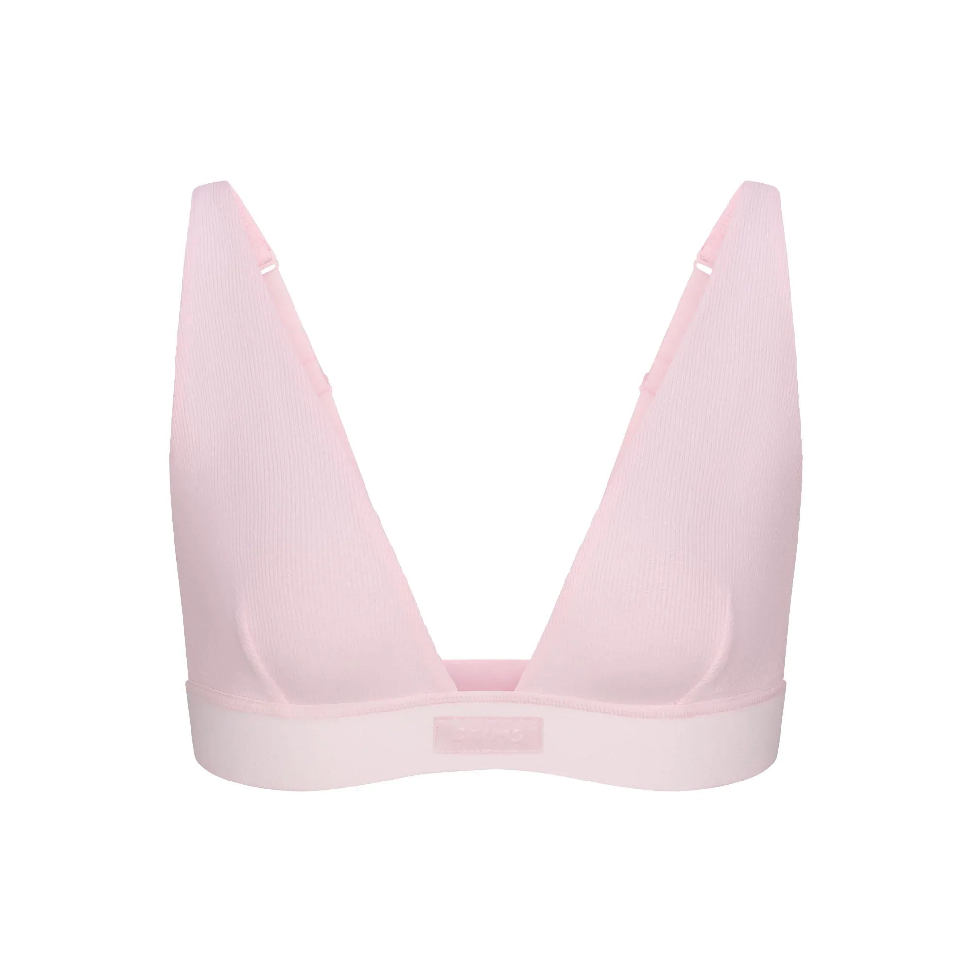 SKIMS COTTON RIB PLUNGE BRALETTE | CHERRY BLOSSOM - SÜTYEN - My Suti